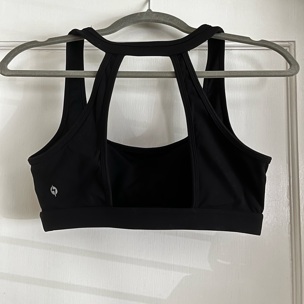 POPFLEX Classic Black Sports Bra - Picture 2 of 4